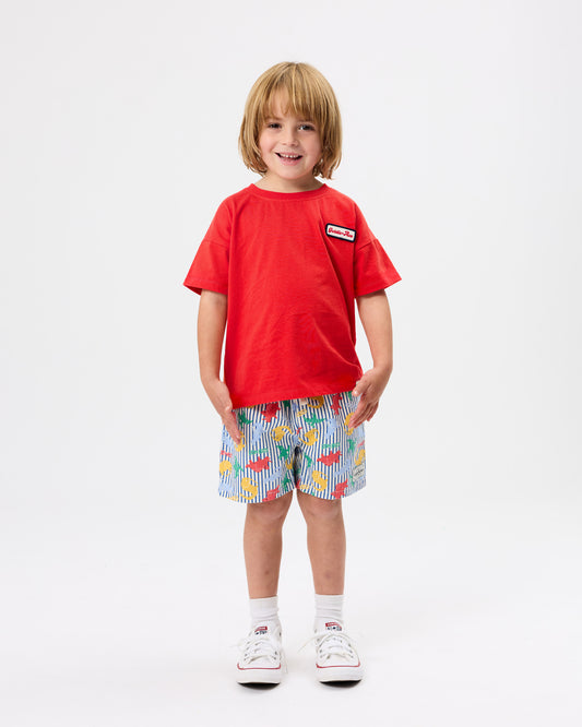 Goldie + Ace Logo Badge T-Shirt Red