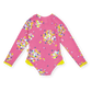 Goldie + Ace Floral Long Sleeve Frill Swimsuit