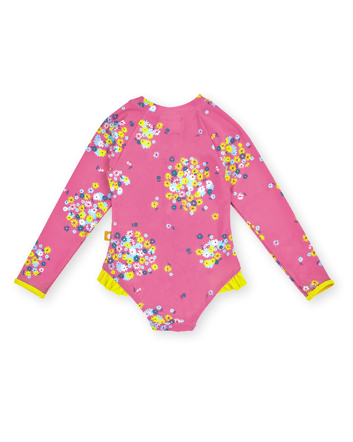 Goldie + Ace Floral Long Sleeve Frill Swimsuit