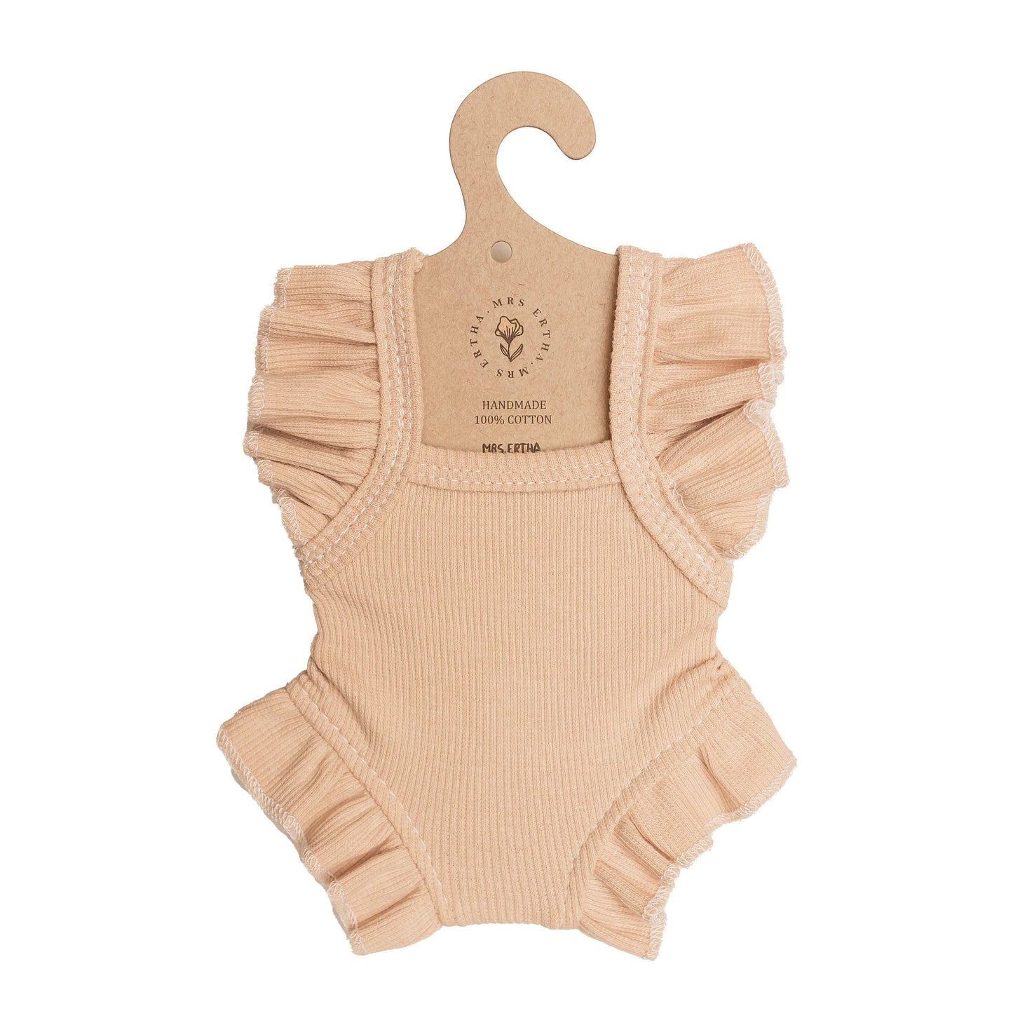 Mrs Ertha Loretas Doll Clothing 34-36cm Blush Frilled Bodysuit