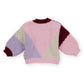 Goldie + Ace Colour Block Knit Cardigan Pink/Purple