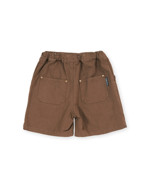 Goldie + Ace Carpenter Shorts Brown