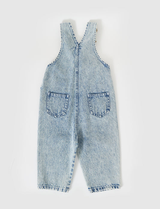 Goldie + Ace Austin Vintage Washed Denim Overalls