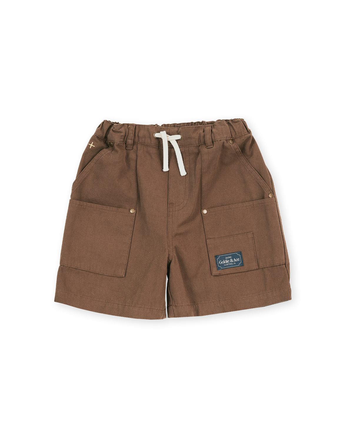 Goldie + Ace Carpenter Shorts Brown