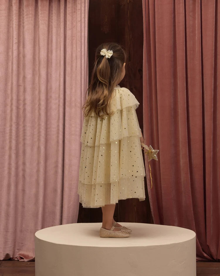 Noralee Tulle Cape Champagne Star