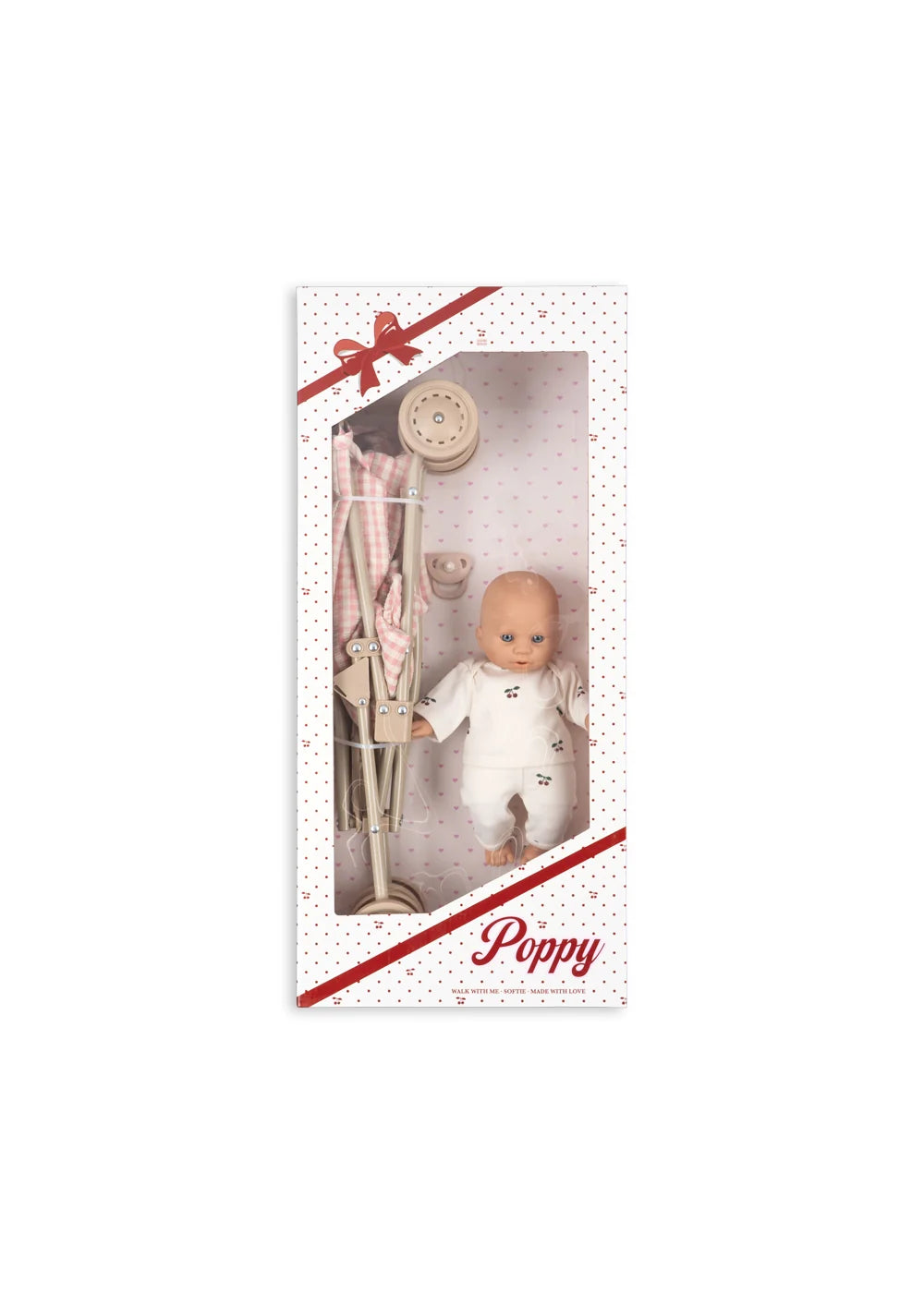 Konges Sløjd Poppy Doll Stroller Set Pink Check
