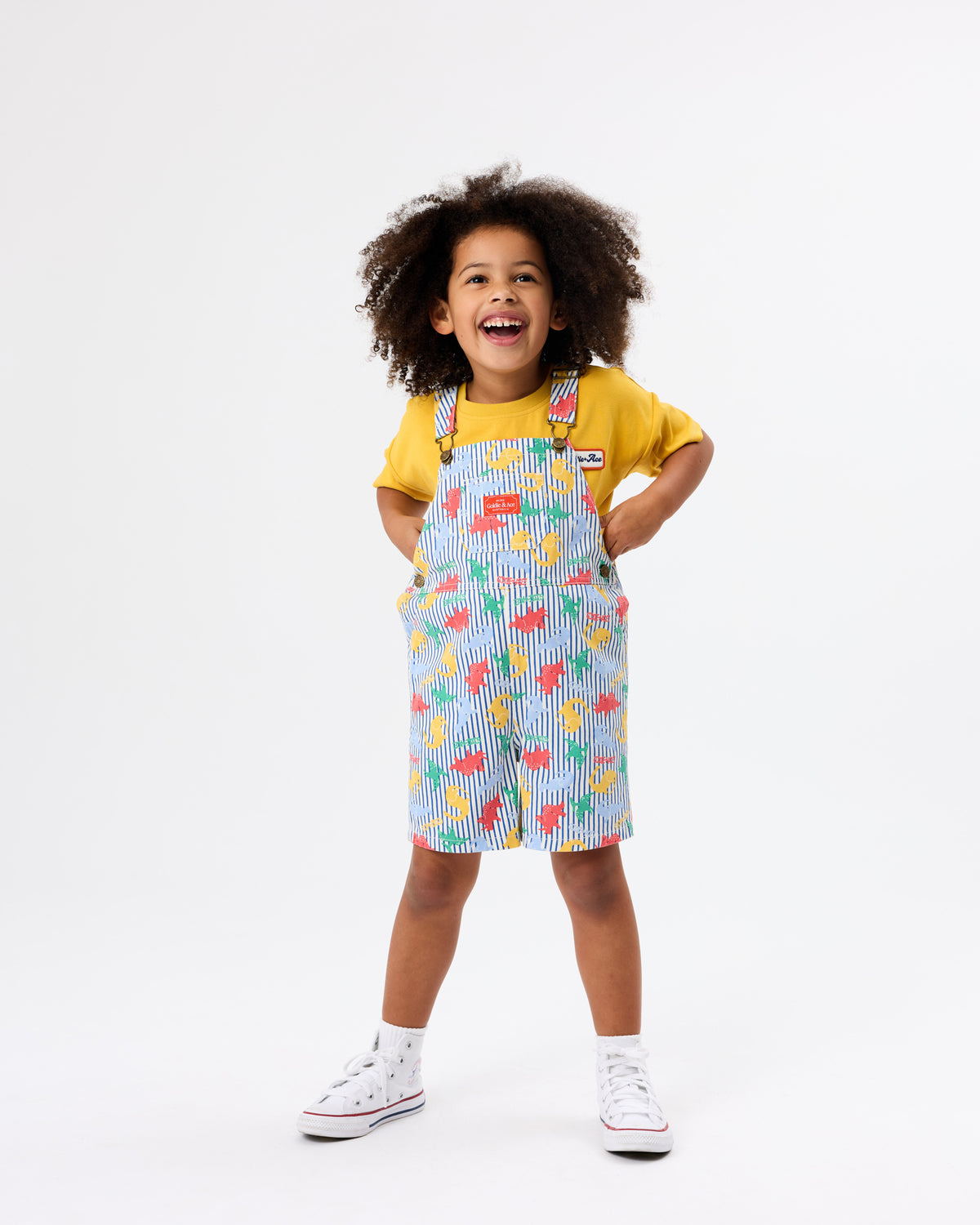 Goldie + Ace Logo Badge T-Shirt Yellow