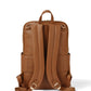 OiOi Multitasker Nappy Backpack Chestnut Brown Vegan Leather