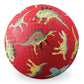 Crocodile Creek Playground Ball 18cm Dinosaurs Red