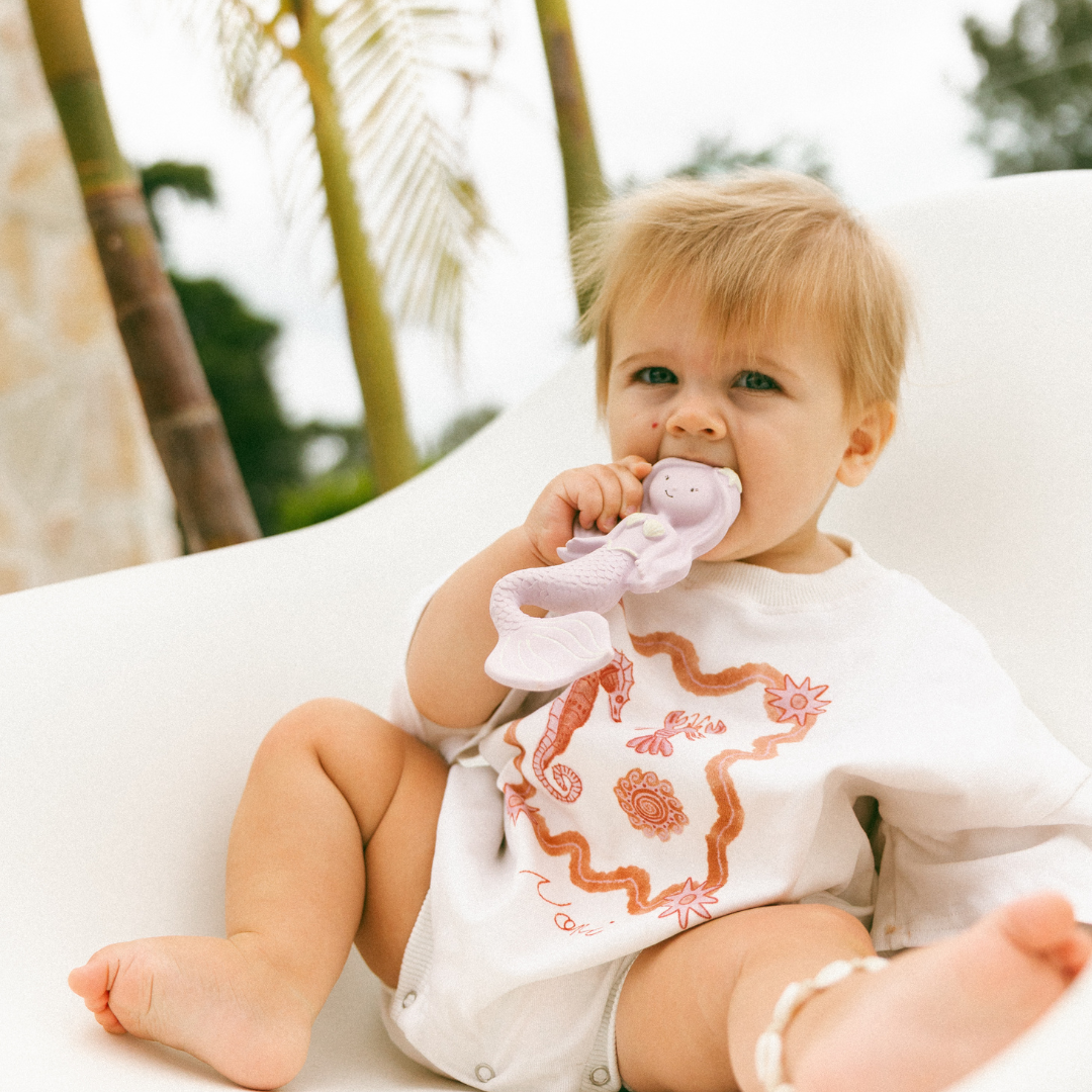 Winnie Parkes Maeve the Mermaid Natural Rubber Teether
