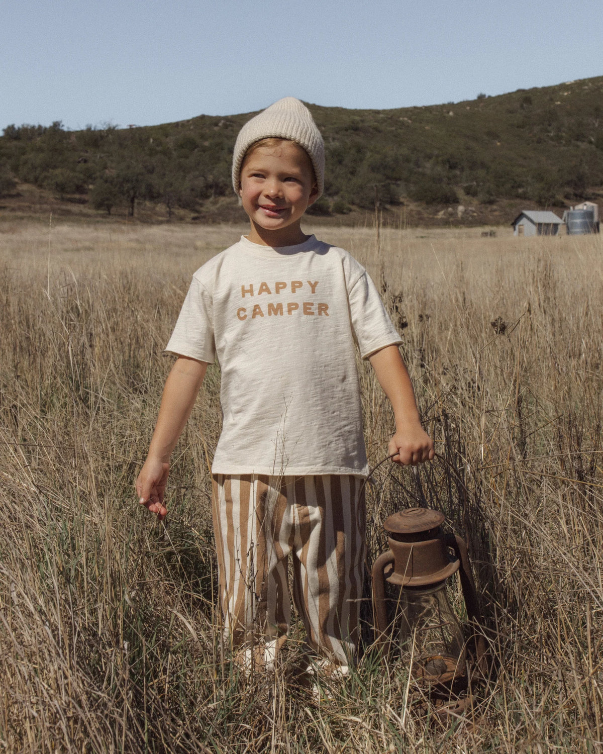 Rylee + Cru Raw Edge Tee Happy Camper