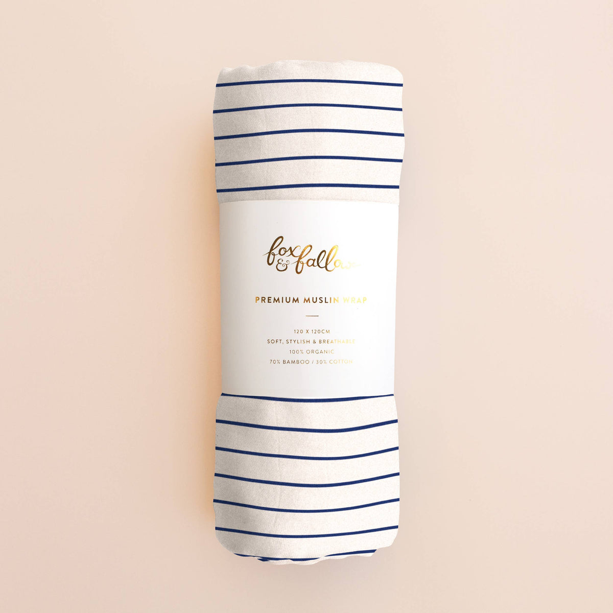 Fox & Fallow Breton Stripe Muslin Wrap