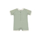 Quincy Mae Zip Rashguard Onepiece Sage