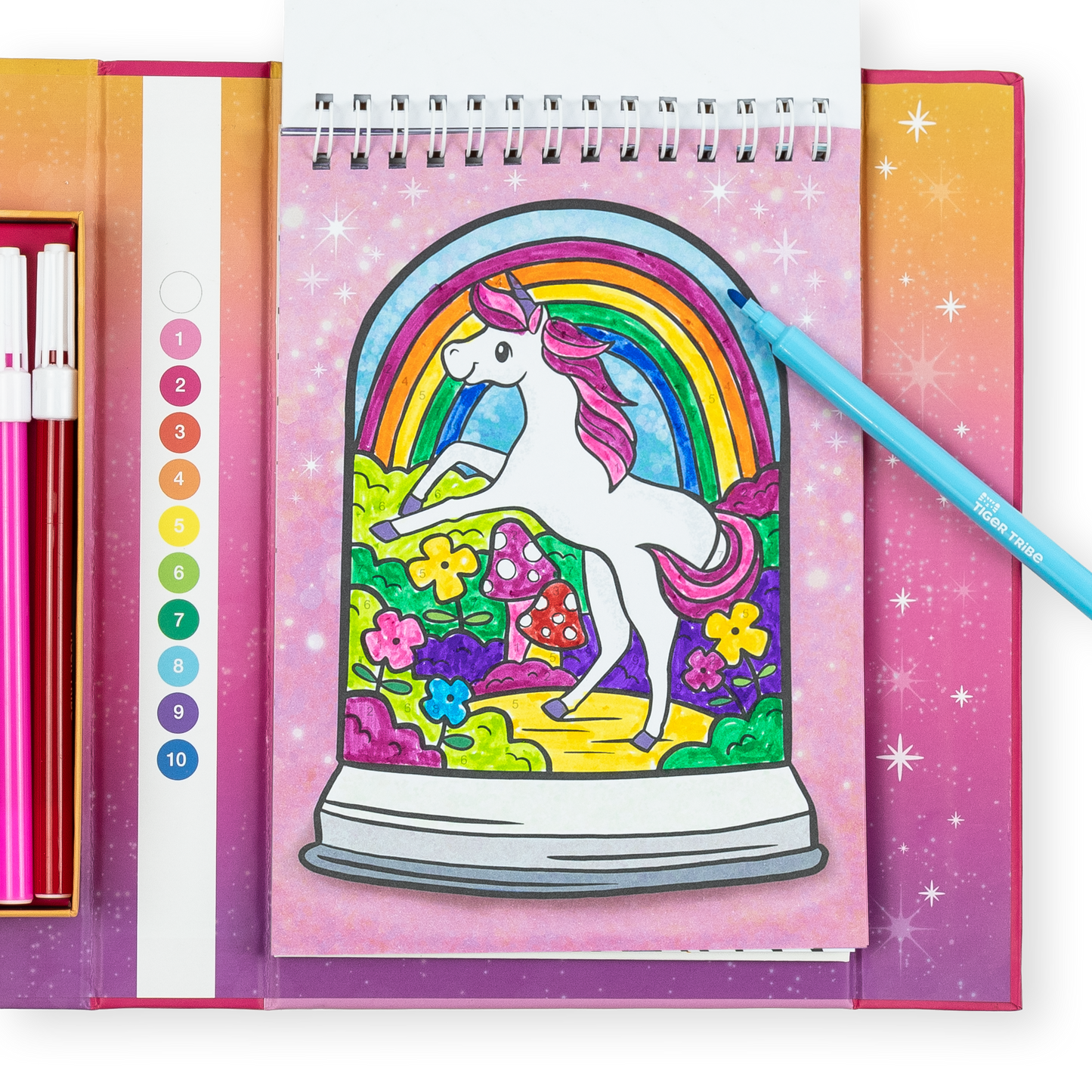 Tiger Tribe Colour By Numbers Unicorn Dreaming