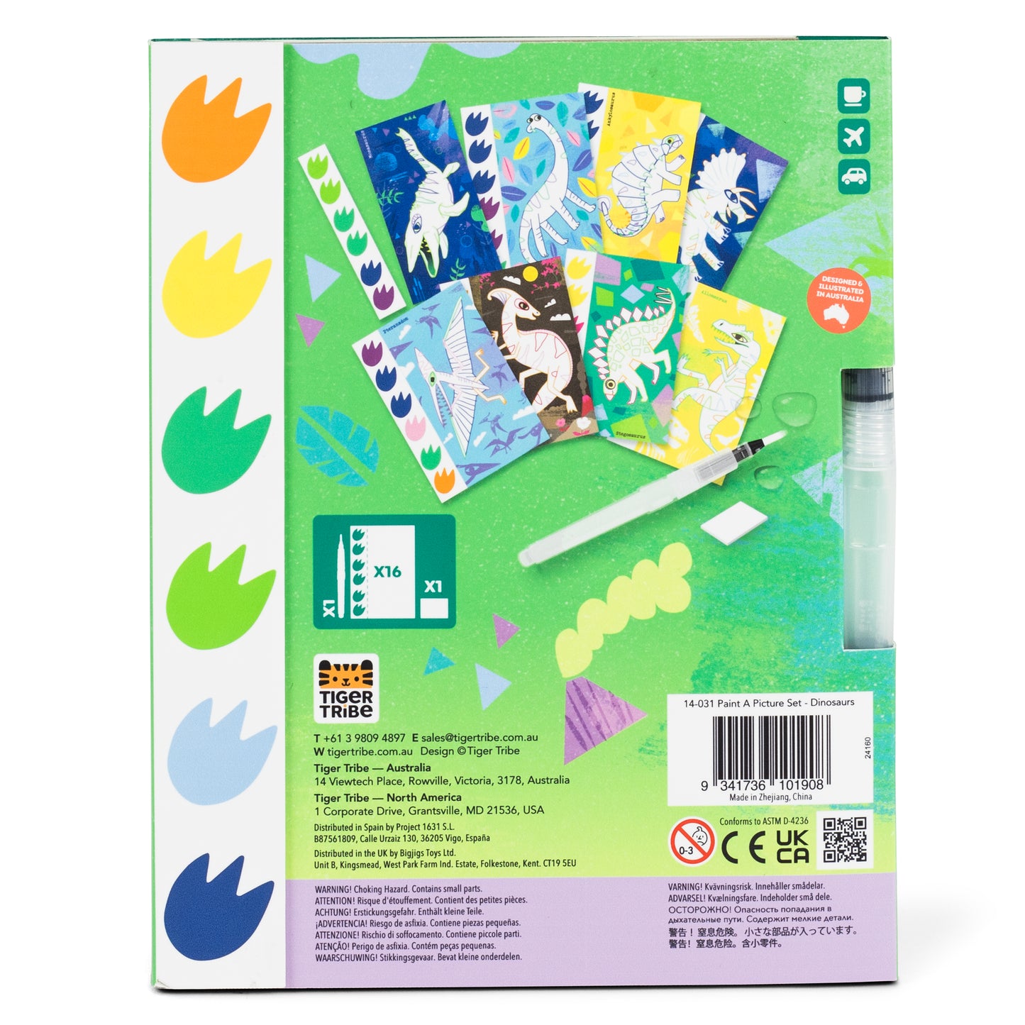 Tiger Tribe Paint-a-Picture Set Dinosaurs