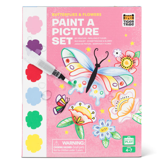 Tiger Tribe Paint-a-Picture Set Butterflies & Flowers