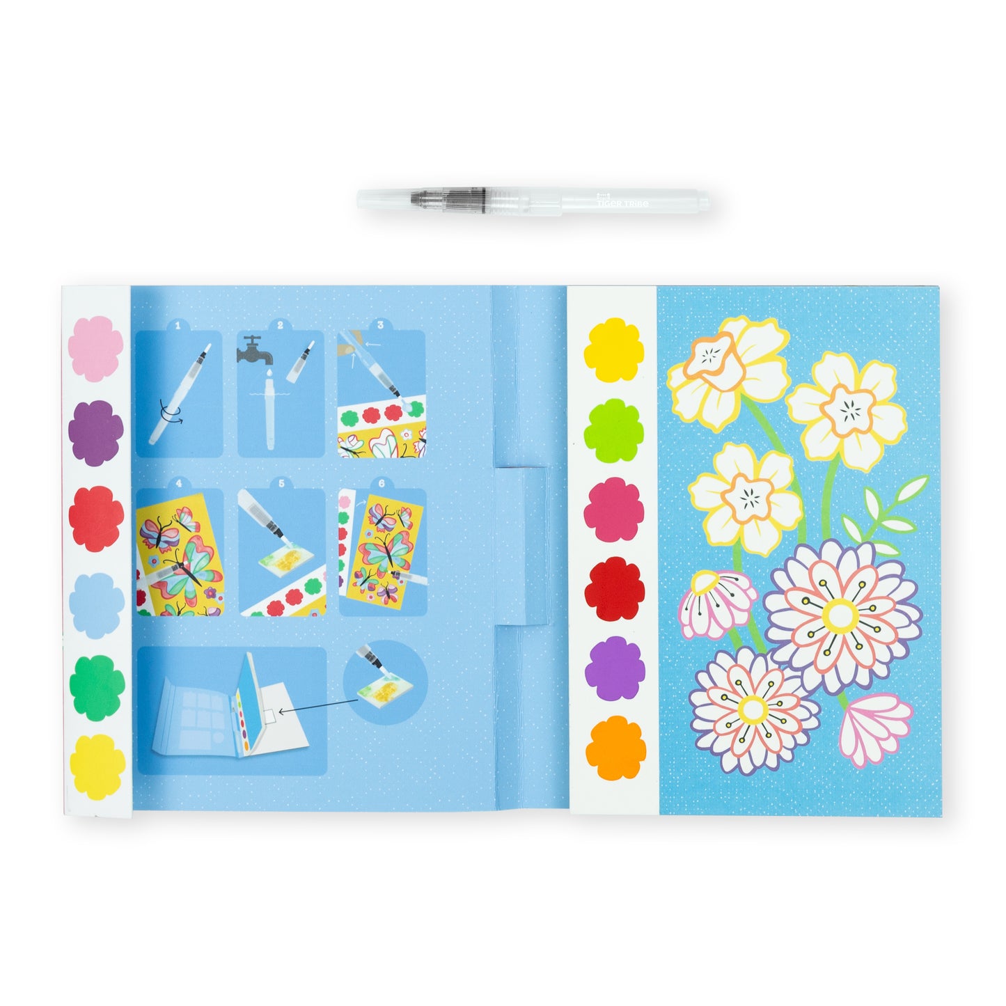 Tiger Tribe Paint-a-Picture Set Butterflies & Flowers