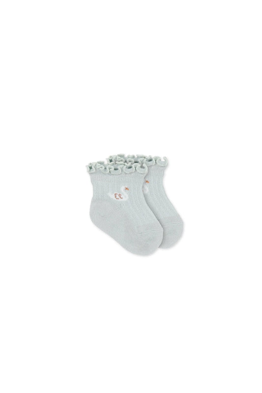 Jamie Kay Alison Sock Ocean Spray Swan