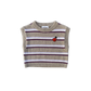 Grown Organic Stripe Apple Knit Vest - Oatmilk