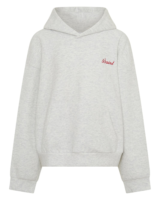 Sśaint Kids Logo Hoodie Grey & Red