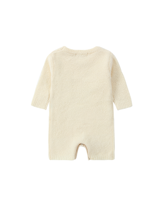 Susukoshi  Boucle Baby Romper Milk