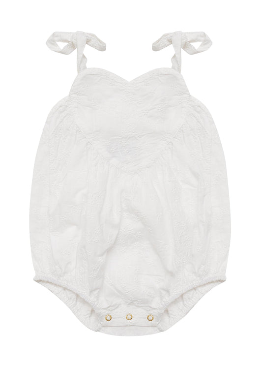 Bella and Lace Babies Breath Romper Coconut Blossom