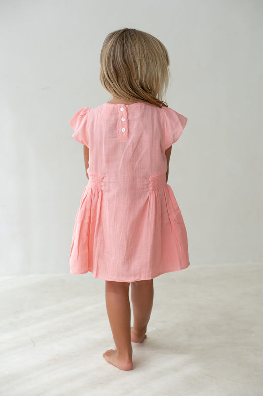 Illoura The Label Blossom Dress Coral