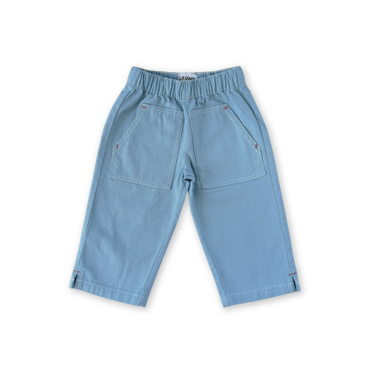 Grown Organic Canvas Utility Pocket Pant - Duck Egg