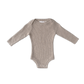 Grown Organic Speckle Essential Knit Bodysuit - Oatmilk
