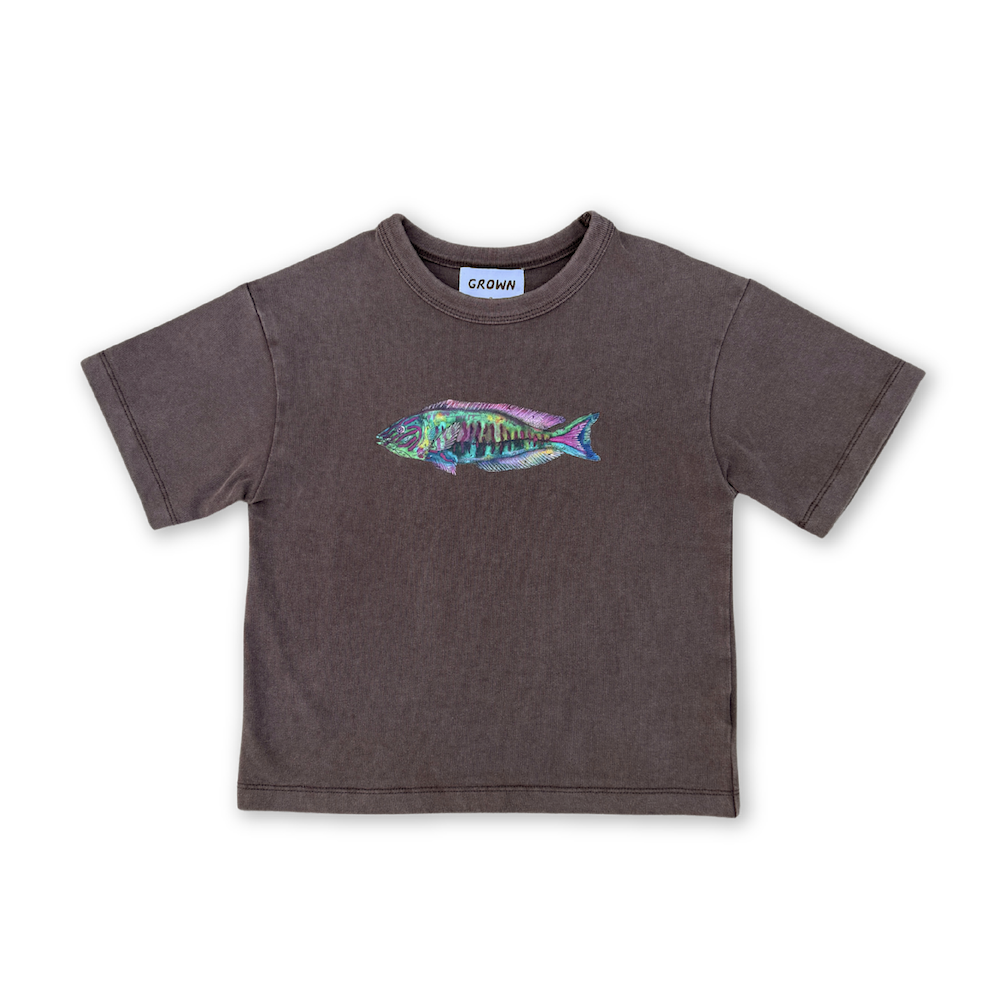 Grown Parrot Fish Tee - Dune