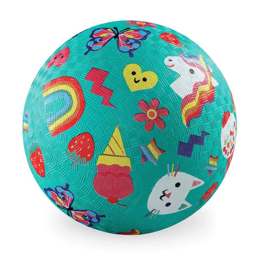 Crocodile Creek Playground Ball 18cm Smiley