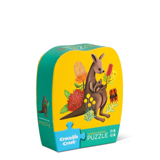 Crocodile Creek 12pc Mini Puzzle Kangaroo & Joey