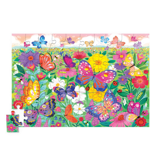 Crocodile Creek Holographic Puzzle 50 Piece Butterflies