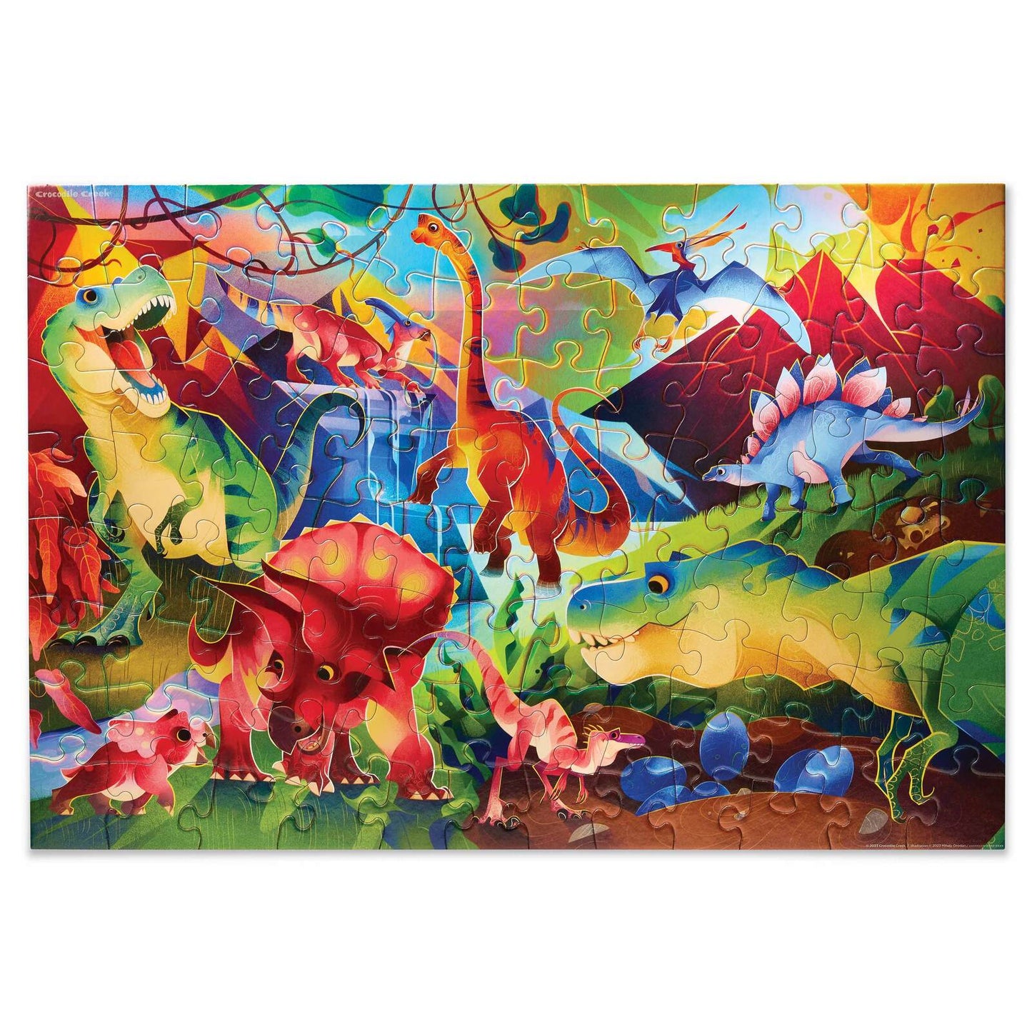 Crocodile Creek 100pc Dinosaur World