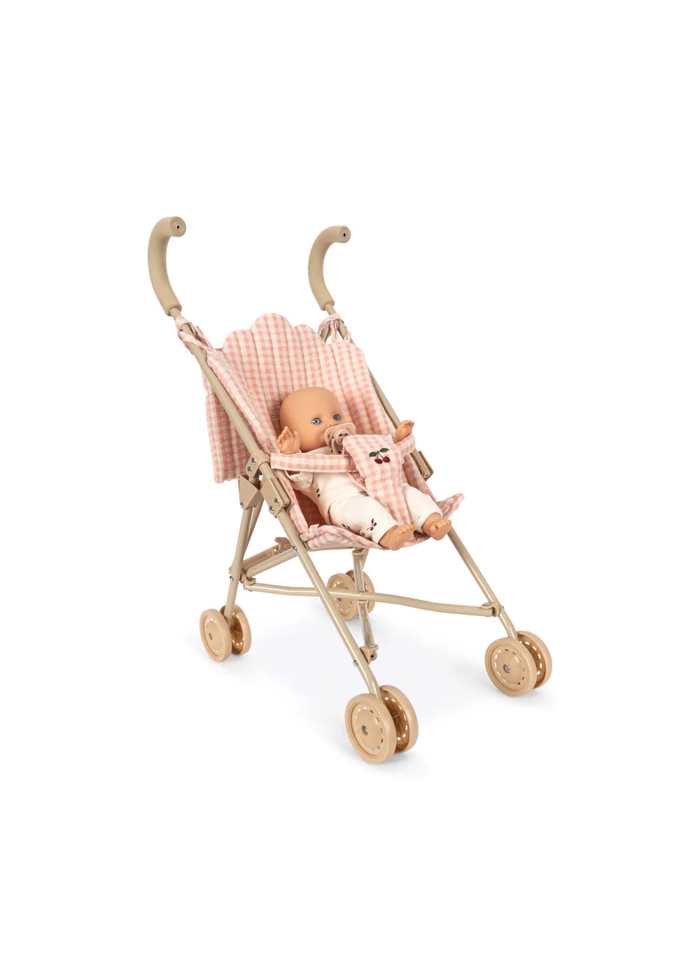 Konges Sløjd Poppy Doll Stroller Set Pink Check
