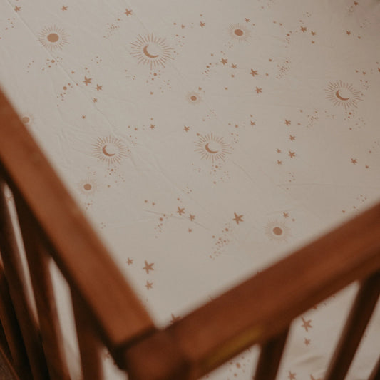 Fox & Fallow Organic Fitted Cot Sheet - Constellation