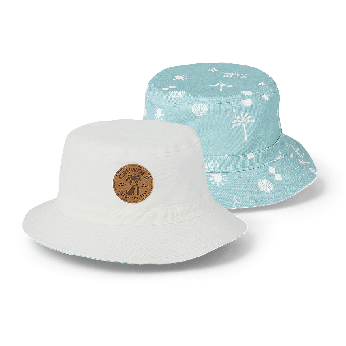 Crywolf Reversible Bucket Hat Going Places