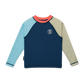 Crywolf Long Sleeve Rash Vest Ocean Colourblock