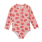 Crywolf Long Sleeve Swimsuit Strawberry Splash