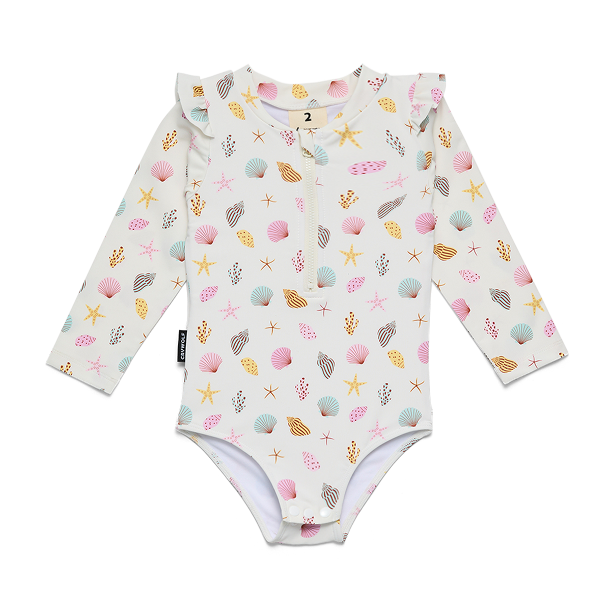 Crywolf Baby Long Sleeve Swimsuit Little Shell