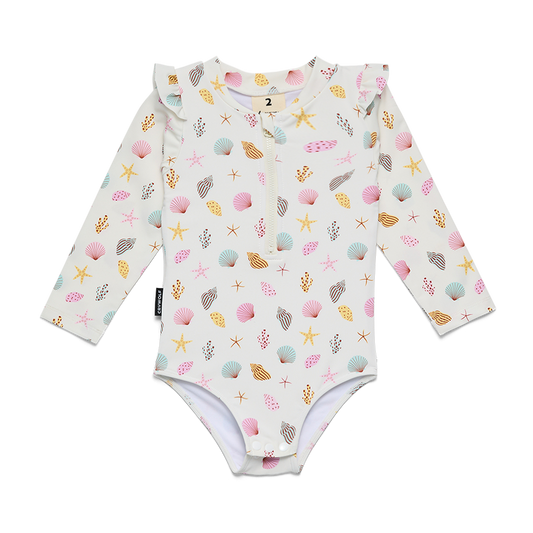 Crywolf Baby Long Sleeve Swimsuit Little Shell