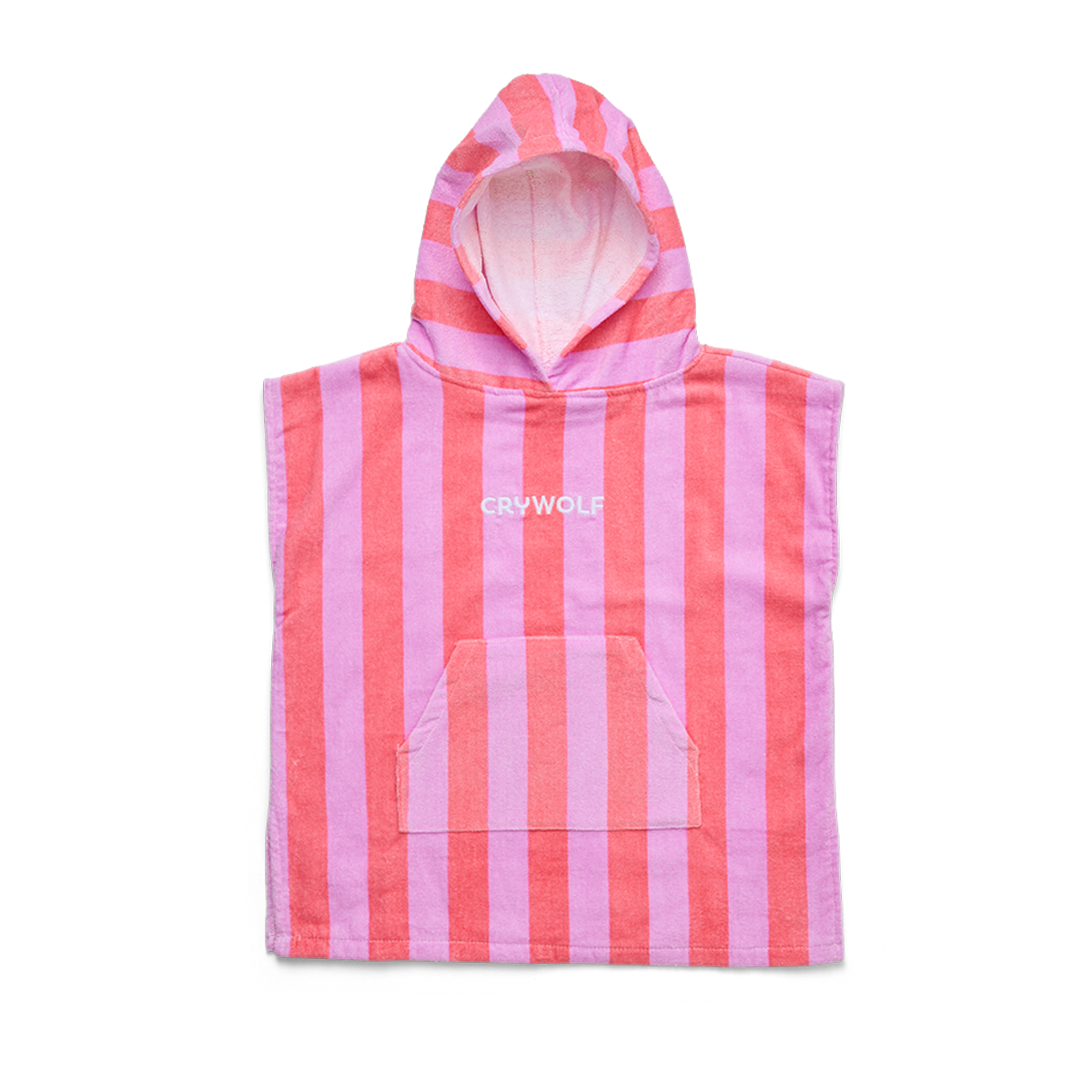 Crywolf Hooded Towel Flamingo Stripe