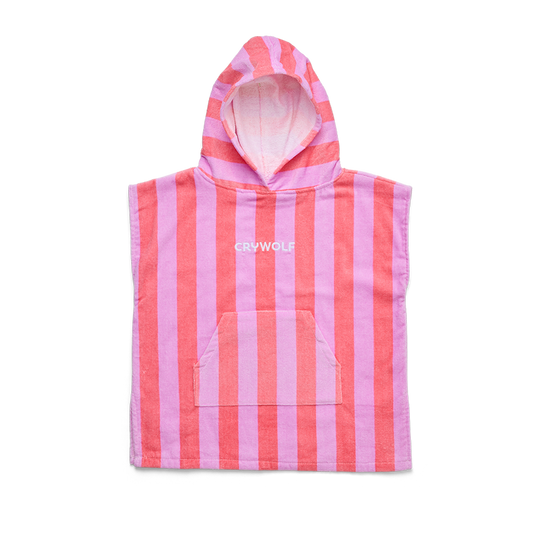 Crywolf Hooded Towel Flamingo Stripe