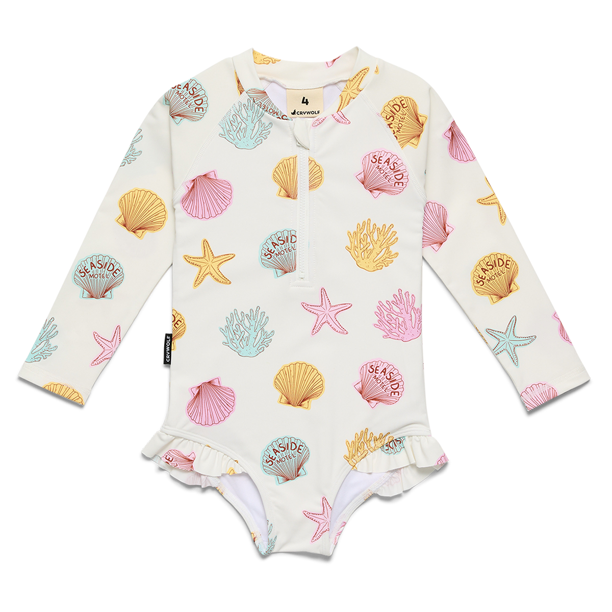 Crywolf Long Sleeve Swimsuit Shell