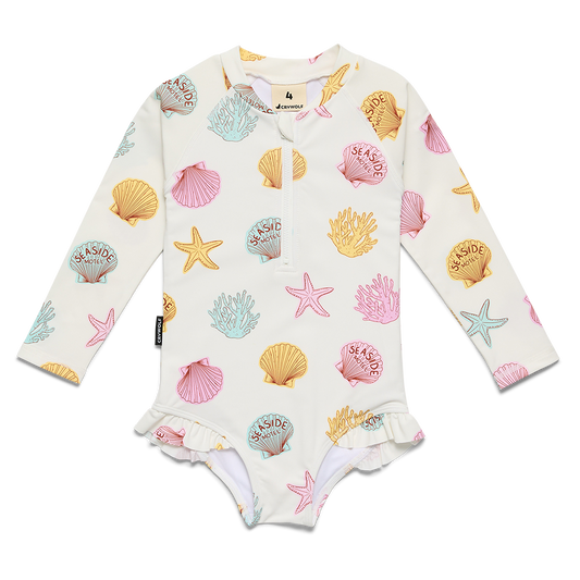 Crywolf Long Sleeve Swimsuit Shell