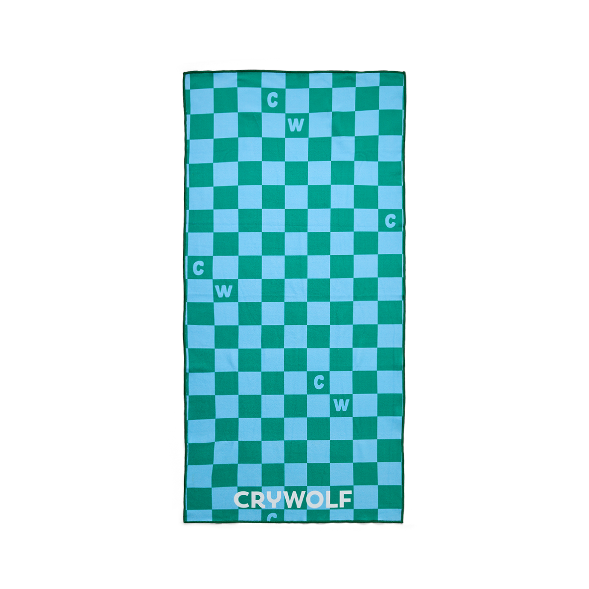 Crywolf Rapid Dry Towel Sea Green Check