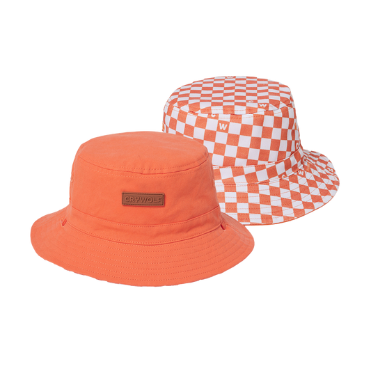 Crywolf Reversible Bucket Hat Sunset Check