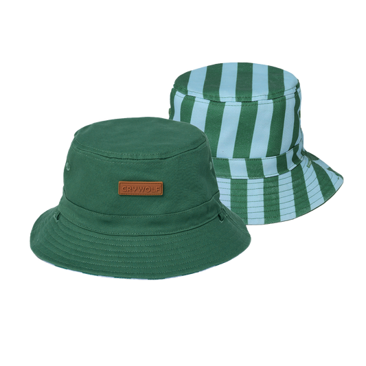Crywolf Reversible Bucket Hat Deck Stripe