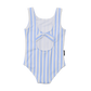 Crywolf Swimsuit Sky Blue Stripe