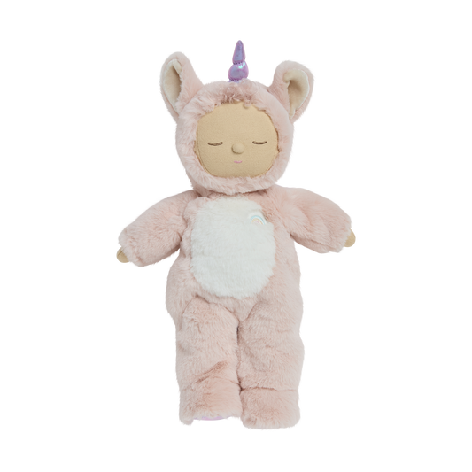 Olli Ella Cozy Dinkums Unicorn Sugarpie Pink